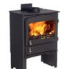 Woodwarm Fireview Eco Vintage 5 Log Store stove in metallic black