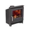 Woodwarm Fireview Eco 5kW Traditional Inset stove in metallic black