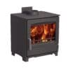 Woodwarm Fireview Eco Traditional 9 stove in metallic black