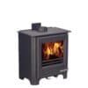 Woodwarm Phoenix Fireblaze 6kW Eco Convector stove in metallic black