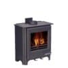 Woodwarm Phoenix Firegem 5kW Eco Convector stove in metallic black