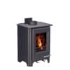 Woodwarm Phoenix Firewren 4kW Eco Convector stove in metallic black