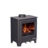 Woodwarm Phoenix Firebug 8kW Eco stove in metallic black