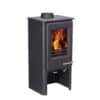 Woodwarm Phoenix Firewren 4kW Eco Tall stove in metallic black